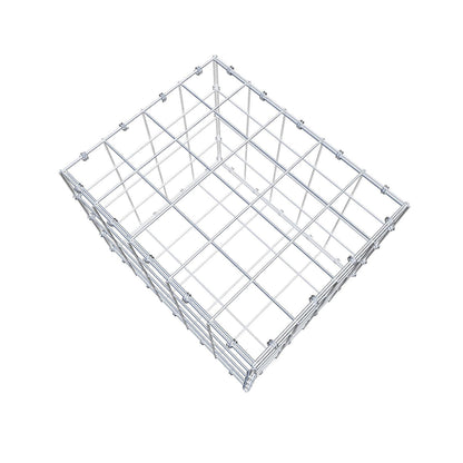 Gabbione 50 cm x 40 cm x 40 cm (L x H x P), maglia 10 x 10 cm, anello a spirale