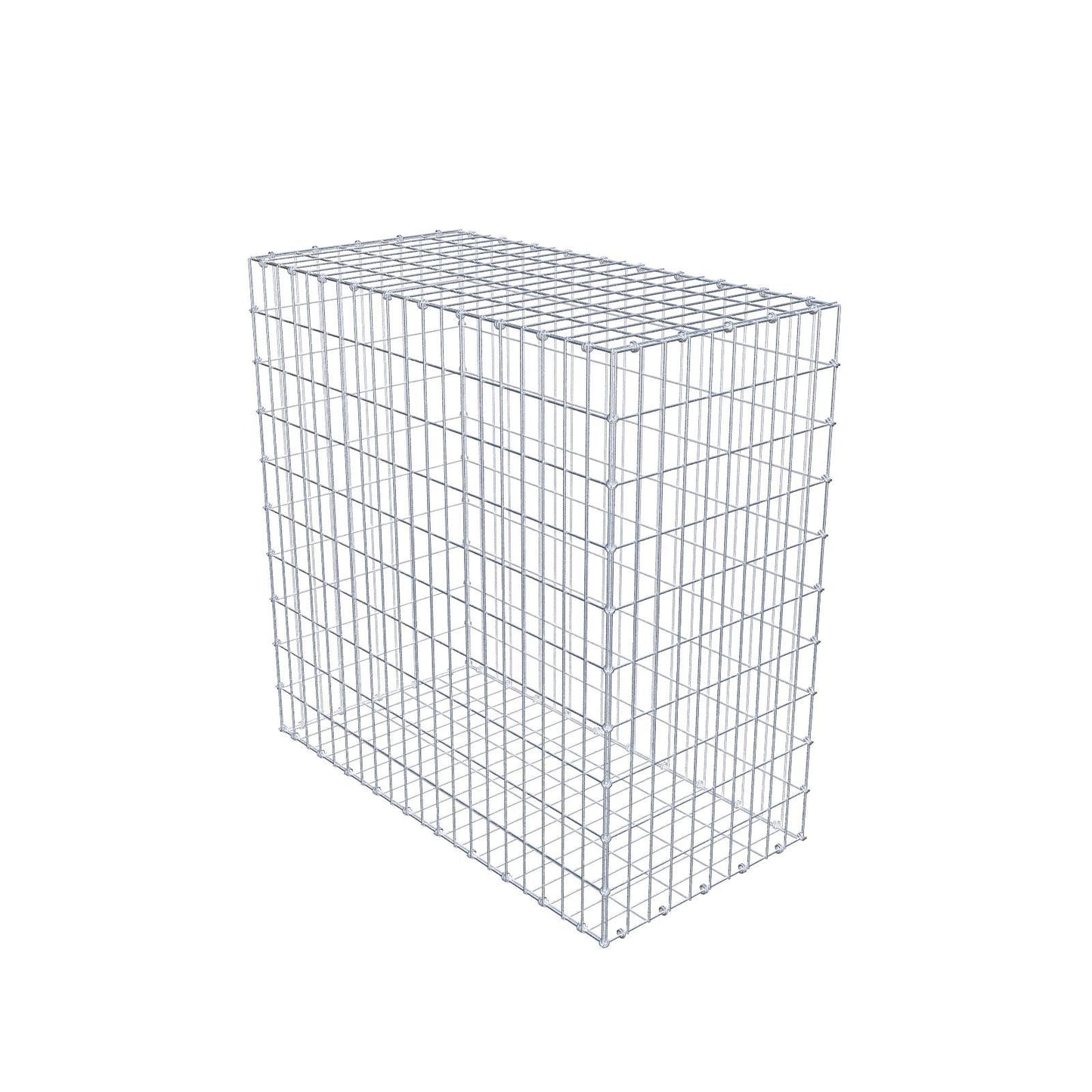 Gabione 100 cm x 100 cm x 50 cm (L x H x T), Maschenweite 5 x 10 cm, Spiralring