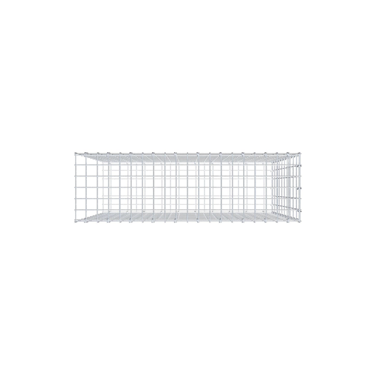 Gabbione aggiuntivo tipo 2 100 cm x 100 cm x 30 cm, maglia 5 cm x 10 cm, anello a C