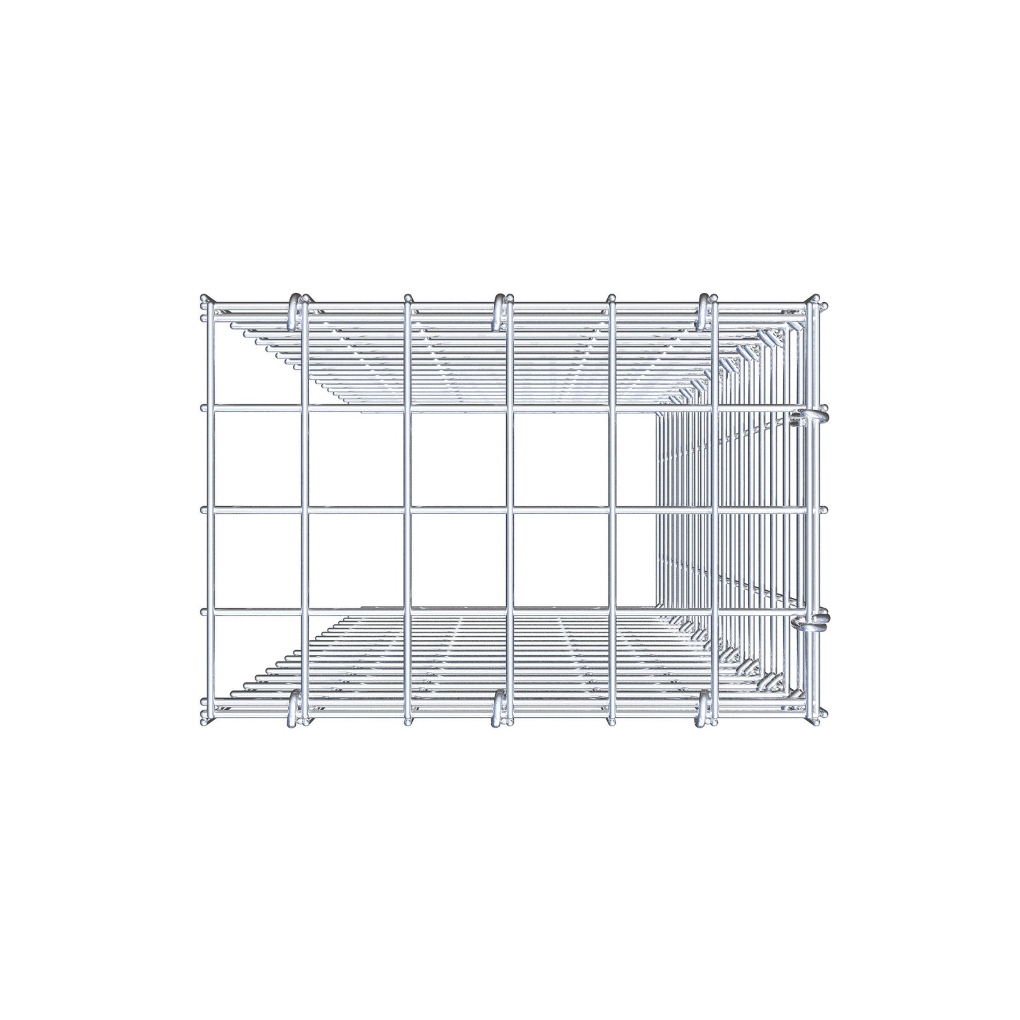 Gabião Tipo 4 100 cm x 30 cm x 20 cm (C x A x P), malhagem 5 cm x 5 cm, anel C