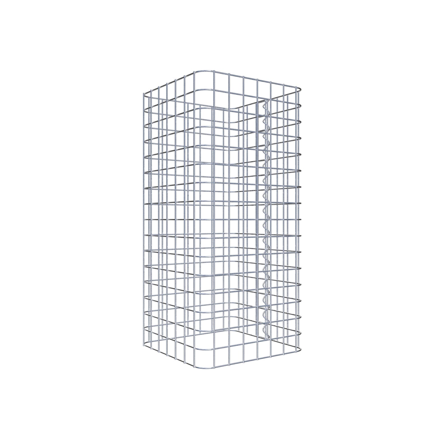 Coluna de gabião quadrada 37 cm x 37 cm, altura 80 cm, PM 5 cm x 5 cm