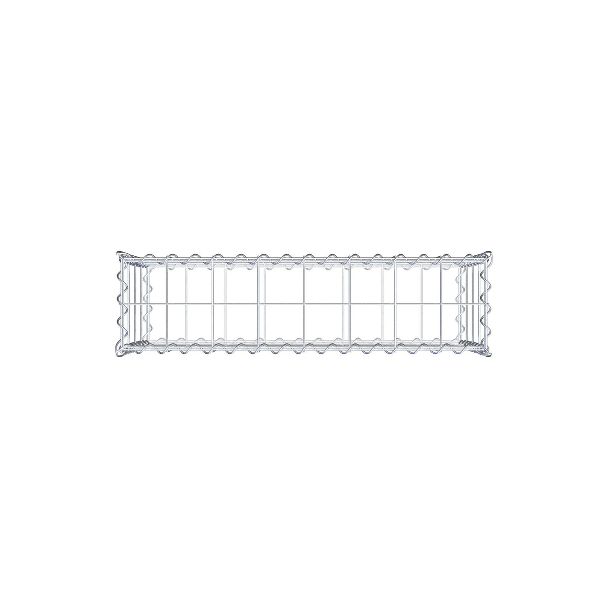 Gabbione 80 cm x 40 cm x 20 cm (L x H x P), maglia 10 cm x 10 cm, spirale