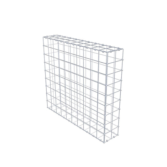 Gabbione 100 cm x 90 cm x 20 cm (L x H x P), maglia 10 x 10 cm, anello a spirale