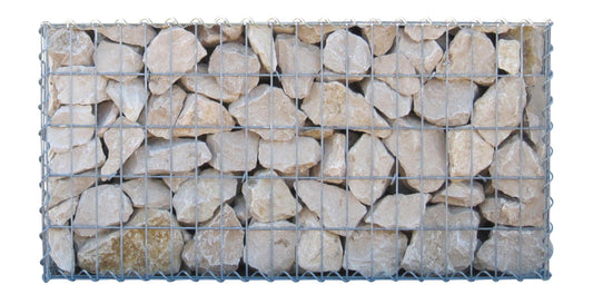 Gabion 100 cm x 40 cm x 20 cm (L x H x P), mailles 5 cm x 10 cm, spirale