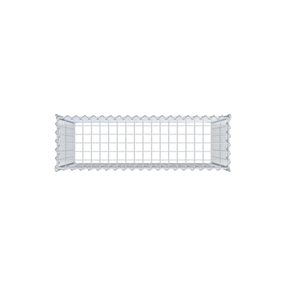 Påväxt gabion typ 3 100 cm x 80 cm x 30 cm (L x H x D), maskstorlek 5 cm x 5 cm, spiral