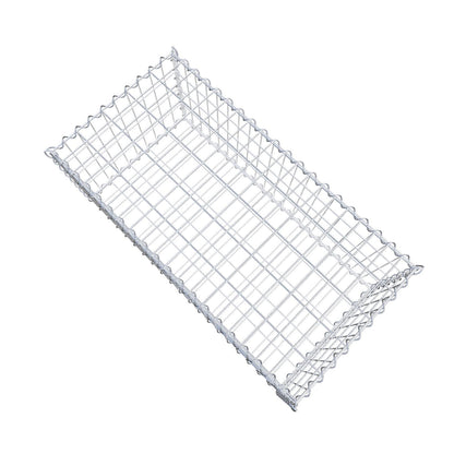 Gabion 100 cm x 40 cm x 50 cm (L x H x P), mailles 5 cm x 10 cm, spirale