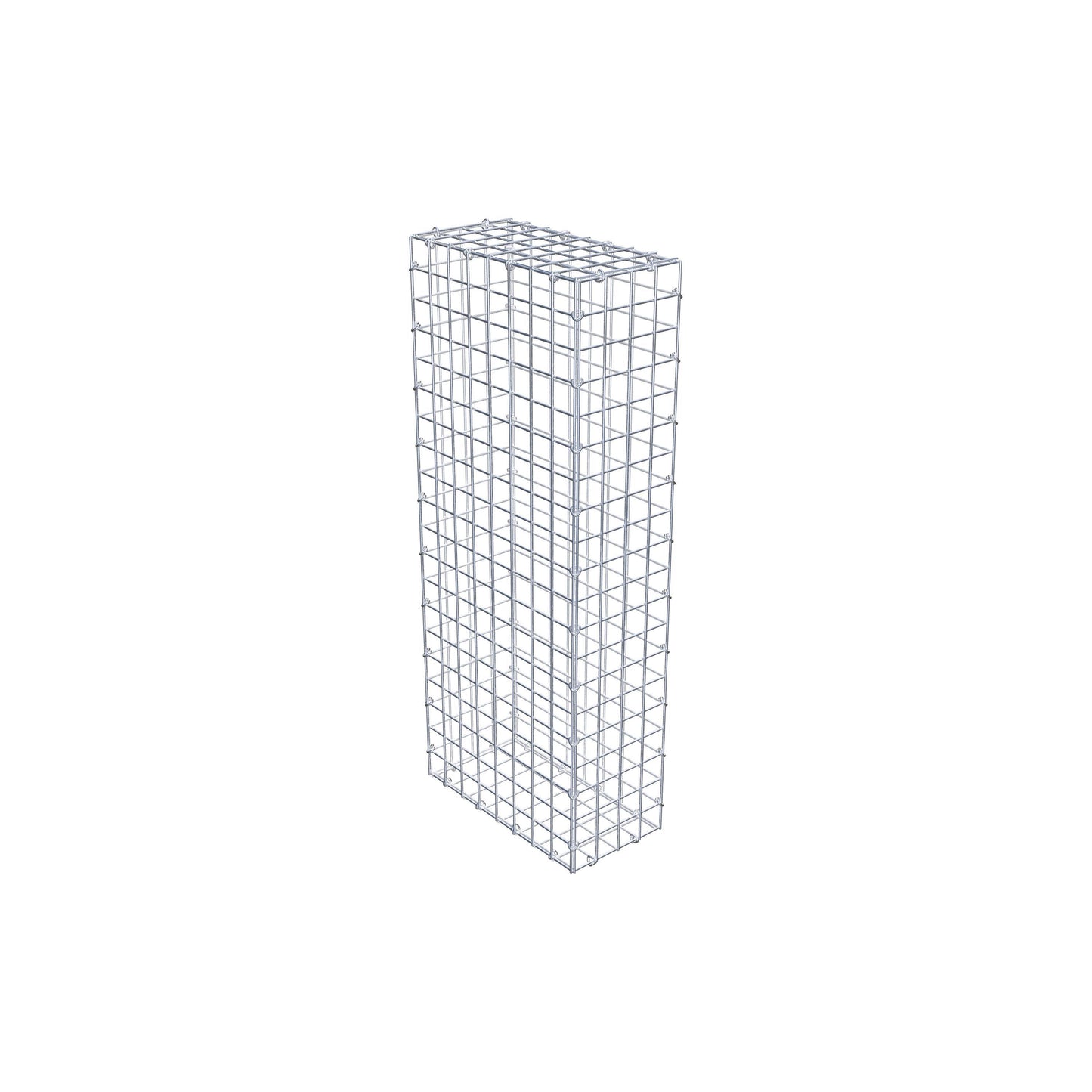 Gabião 100 cm x 40 cm x 20 cm (C x A x P), malhagem 5 cm x 5 cm, anel C