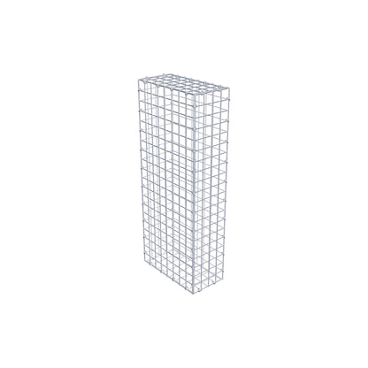 Gabião 100 cm x 40 cm x 20 cm (C x A x P), malhagem 5 cm x 5 cm, anel C