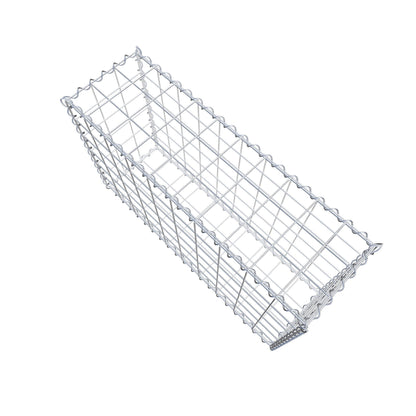 Gabbione 100 cm x 60 cm x 30 cm (L x H x P), maglia 10 cm x 10 cm, spirale