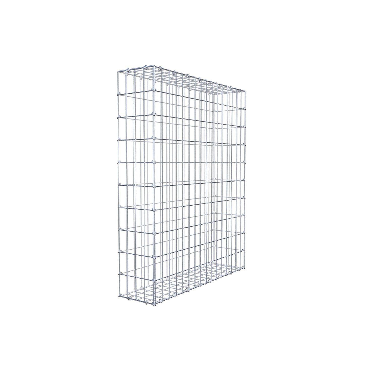 Gavión 100 cm x 80 cm x 20 cm (L x A x P), luz de malla 5 cm x 10 cm, anillo en C