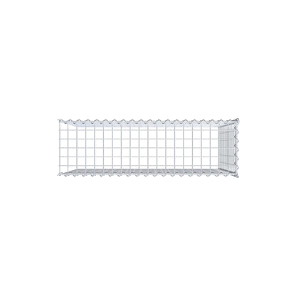 Gabbione aggiuntivo tipo 4 100 cm x 80 cm x 30 cm (L x H x P), dimensione maglia 5 cm x 5 cm, a spirale