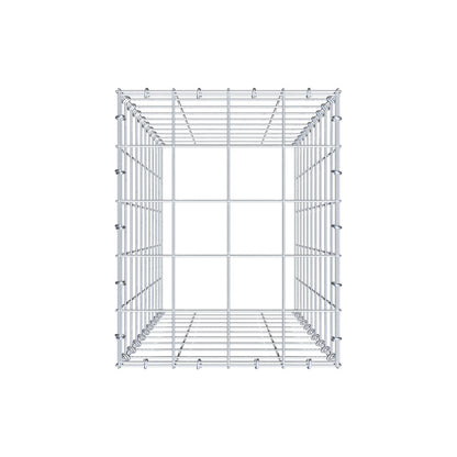 Mounted gabion type 3 100 cm x 40 cm x 50 cm (L x H x D), mesh size 10 cm x 10 cm, C-ring