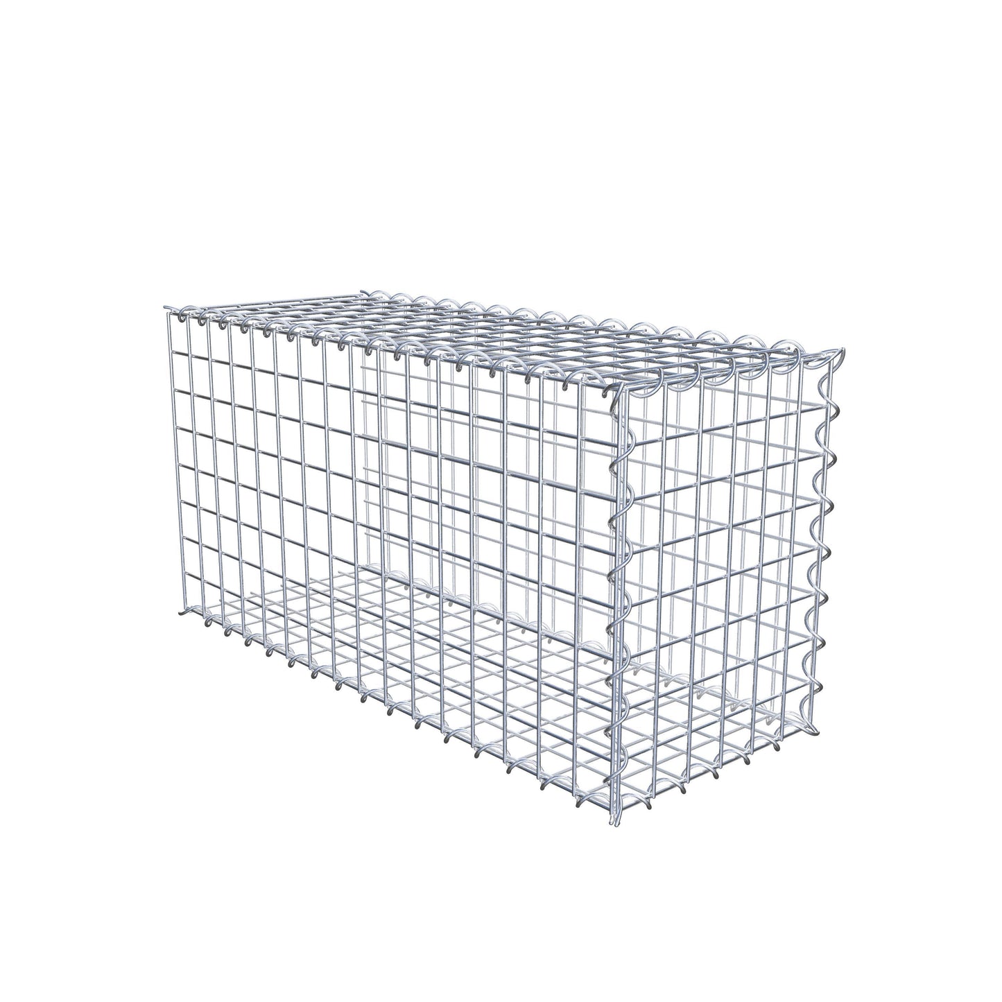 Gabião tipo 2 80 cm x 40 cm x 30 cm (C x A x P), malhagem 5 cm x 5 cm, espiral