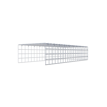Gabião Tipo 4 100 cm x 20 cm x 40 cm (C x A x P), malhagem 5 cm x 5 cm, anel C