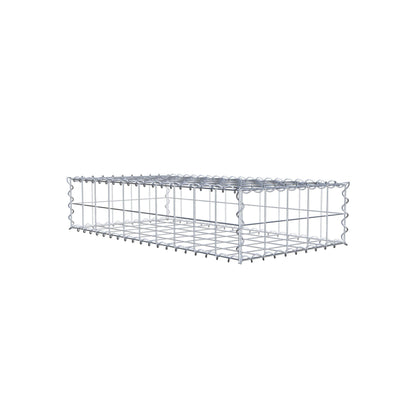 Gabion 100 cm x 20 cm x 50 cm (L x H x D), mesh size 10 cm x 10 cm, spiral
