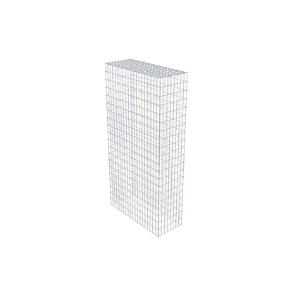 Monteret gabion type 3 200 cm x 100 cm x 40 cm (L x H x D), maskestørrelse 5 cm x 10 cm, C-ring