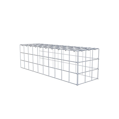 Fourche rapportée type 4 100 cm x 30 cm x 30 cm (L x H x P), mailles 10 cm x 10 cm, anneau C