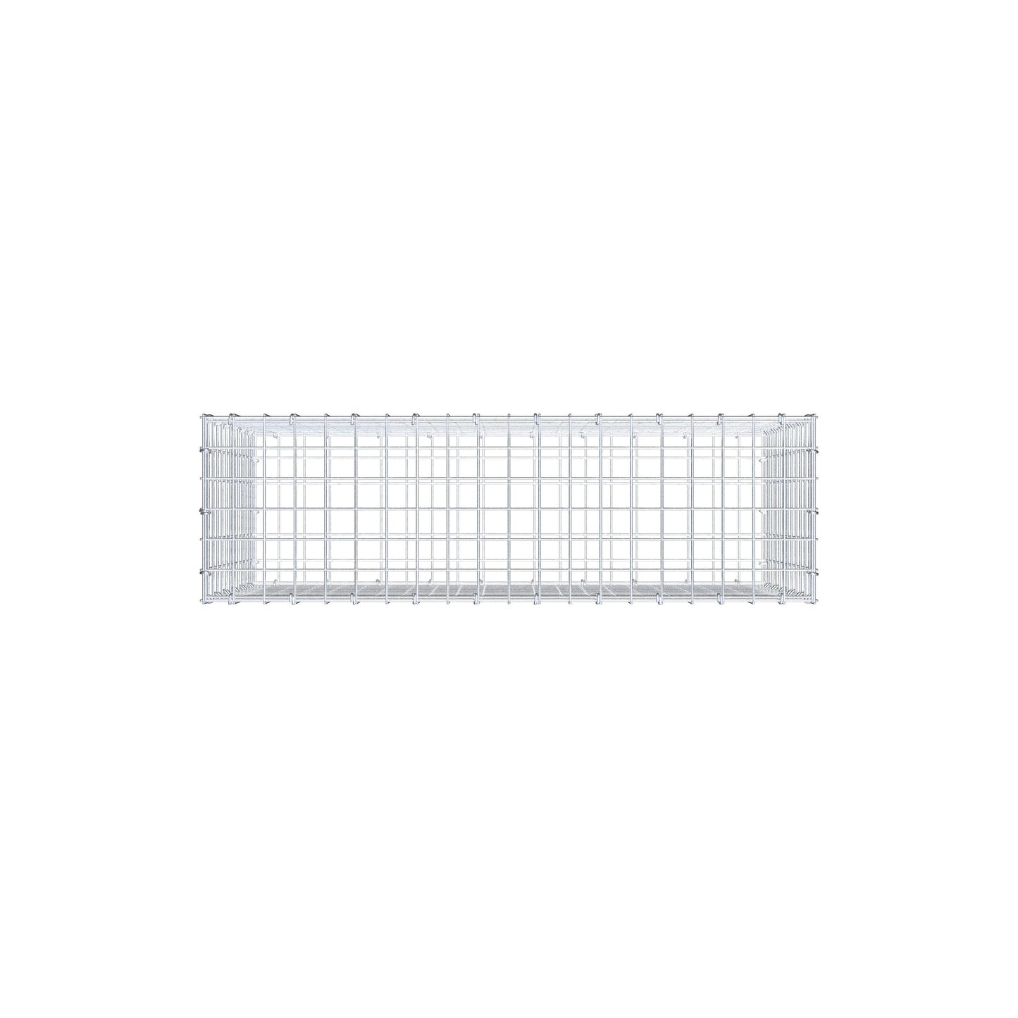 Gabião 100 cm x 60 cm x 30 cm (C x A x P), malhagem 5 cm x 5 cm, anel C