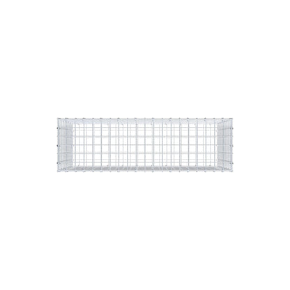 Gabião 100 cm x 60 cm x 30 cm (C x A x P), malhagem 5 cm x 5 cm, anel C