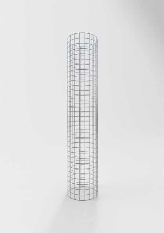 Colonne de gabion ronde 32 cm de diamètre, 160 cm de hauteur, maille 5 cm x 5 cm