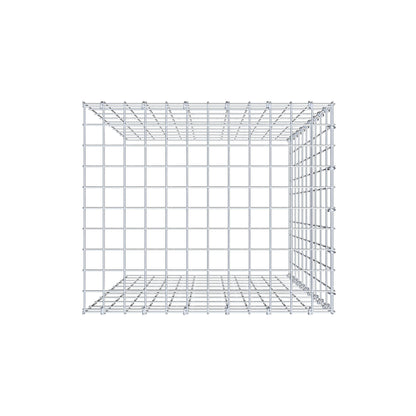 Gabbione aggiuntivo tipo 4 100 cm x 60 cm x 50 cm (L x H x P), maglia 5 cm x 10 cm, anello a C