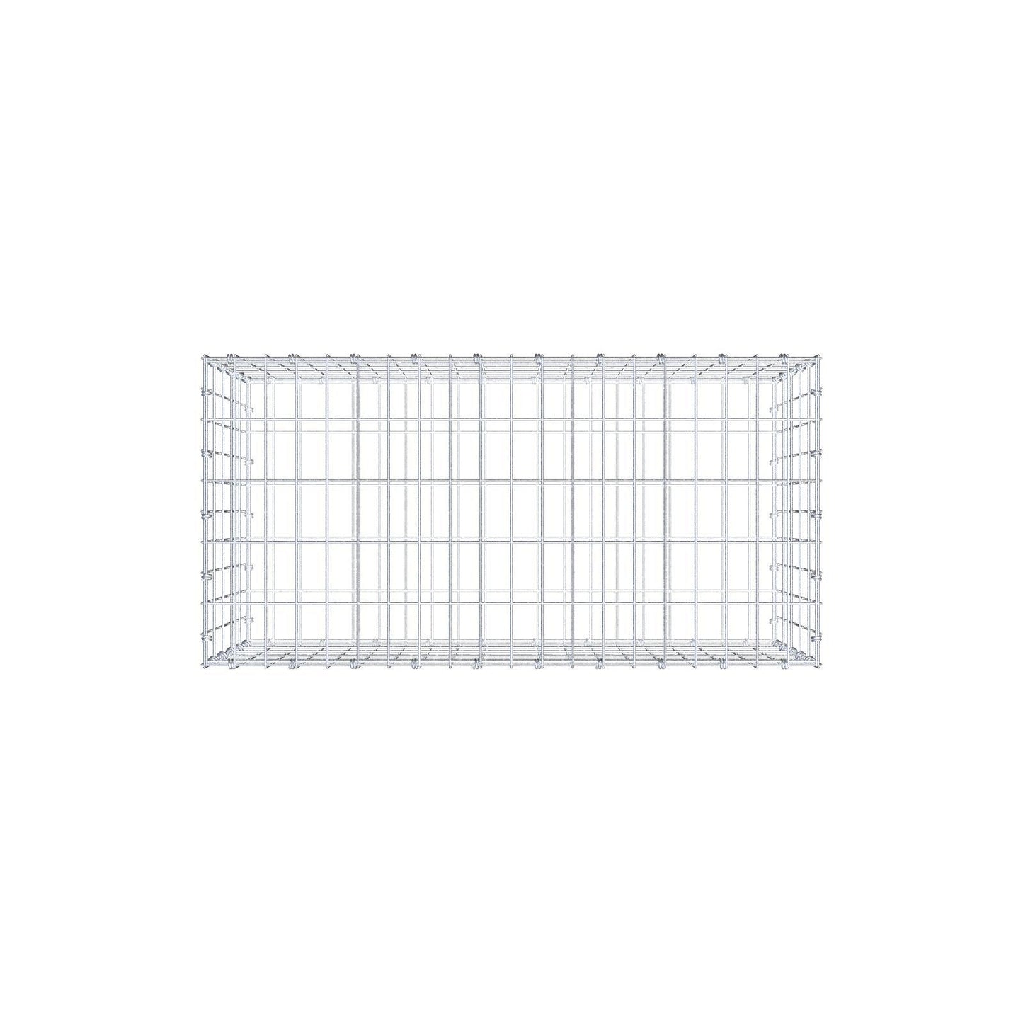 Gabion 100 cm x 50 cm x 50 cm (L x H x D), maskestørrelse 5 x 10 cm, spiralring