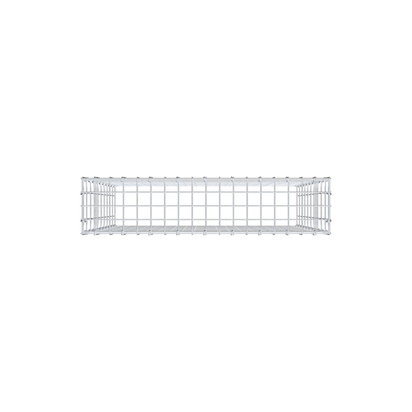 Gabião Tipo 3 100 cm x 90 cm x 20 cm (C x A x P), malhagem 5 cm x 10 cm, anel C