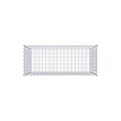 Gabião 100 cm x 70 cm x 40 cm (C x A x P), malhagem 5 cm x 5 cm, espiral