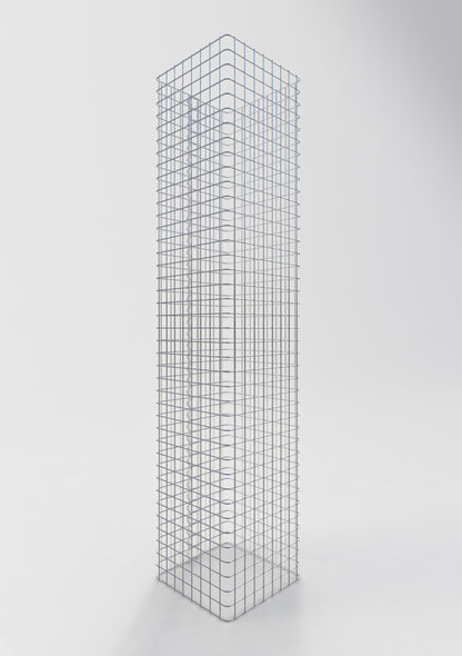 Gabionensäule eckig 42 cm x 42 cm, 200 cm Höhe, MW 5 cm x 5 cm