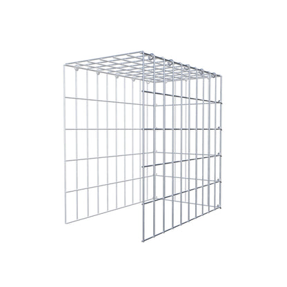 Anbaugabione Typ 4 50 cm x 50 cm x 30 cm (L x H x T), Maschenweite 5 cm x 10 cm, C-Ring