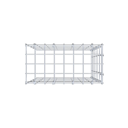 Monteret gabion type 4 50 cm x 40 cm x 20 cm (L x H x D), maskestørrelse 5 cm x 10 cm, C-ring