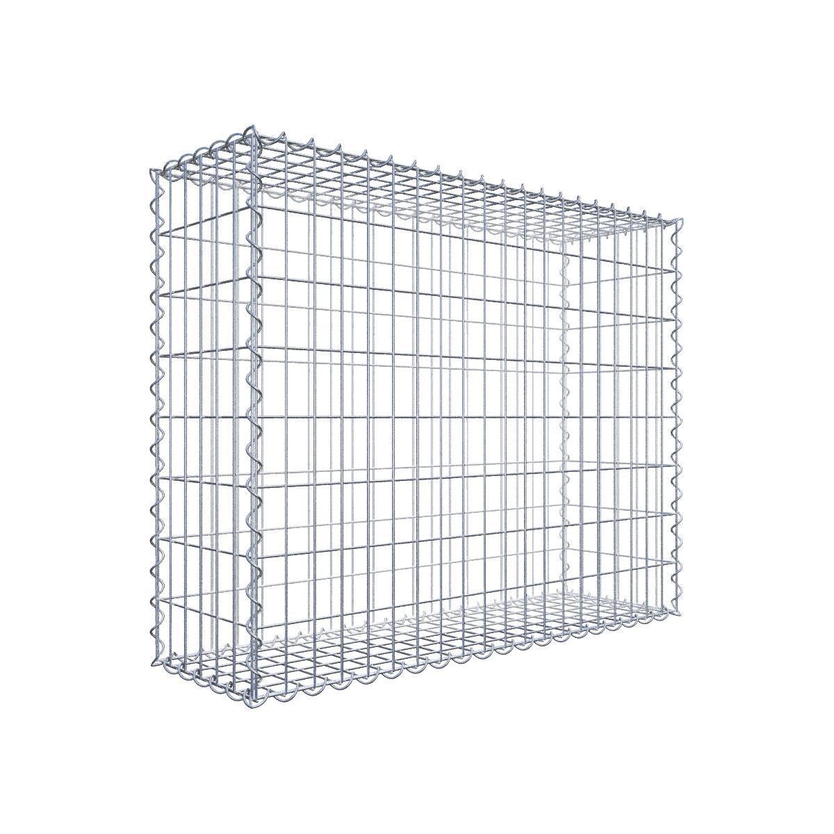 Conjunto de valores 2x Gabião 100 cm x 80 cm x 30 cm (C x A x P), malhagem 5 cm x 10 cm, espiral