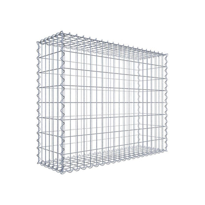 Conjunto de 2 gabiões 100 cm x 80 cm x 30 cm (C x A x P), malhagem 5 x 10 cm, espiral