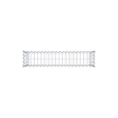Gabione 100 cm x 50 cm x 20 cm (L x H x T), Maschenweite 5 cm x 10 cm, Spirale