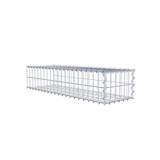 Gabião tipo 2 100 cm x 20 cm x 30 cm (C x A x P), malhagem 5 cm x 10 cm, espiral