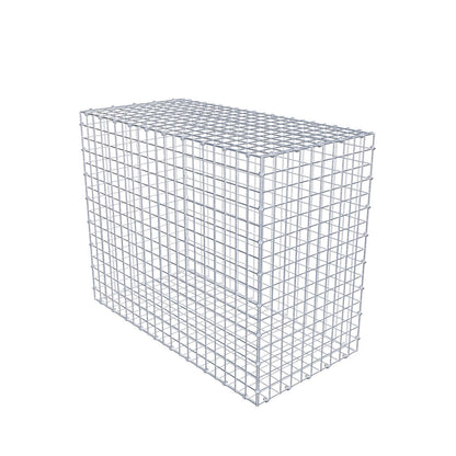 Gabbione 100 cm x 80 cm x 50 cm (L x H x P), maglia 5 x 5 cm, anello a spirale