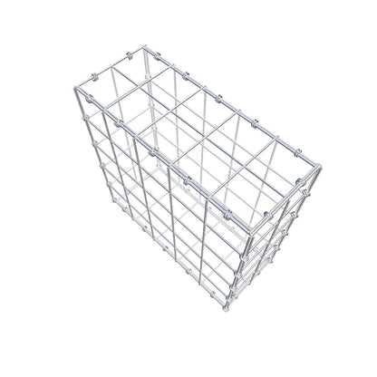 Gabion 50 cm x 50 cm x 20 cm (L x H x D), maskestørrelse 10 x 10 cm, spiralring