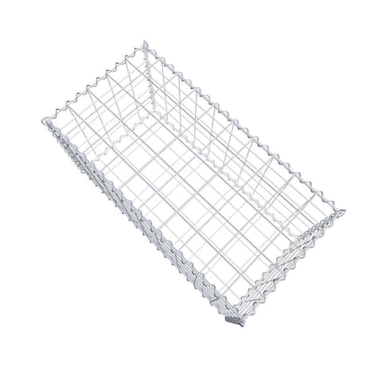 Gabião 100 cm x 50 cm x 50 cm (C x A x P), malhagem 10 cm x 10 cm, espiral