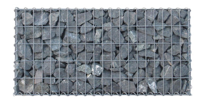 Conjunto de 2 gabiões 100 cm x 60 cm x 20 cm (C x A x P), malhagem 5 x 10 cm, espiral