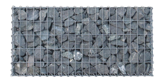 Set of 2 gabions 100 cm x 60 cm x 20 cm (L x H x D), mesh size 5 x 10 cm, spiral