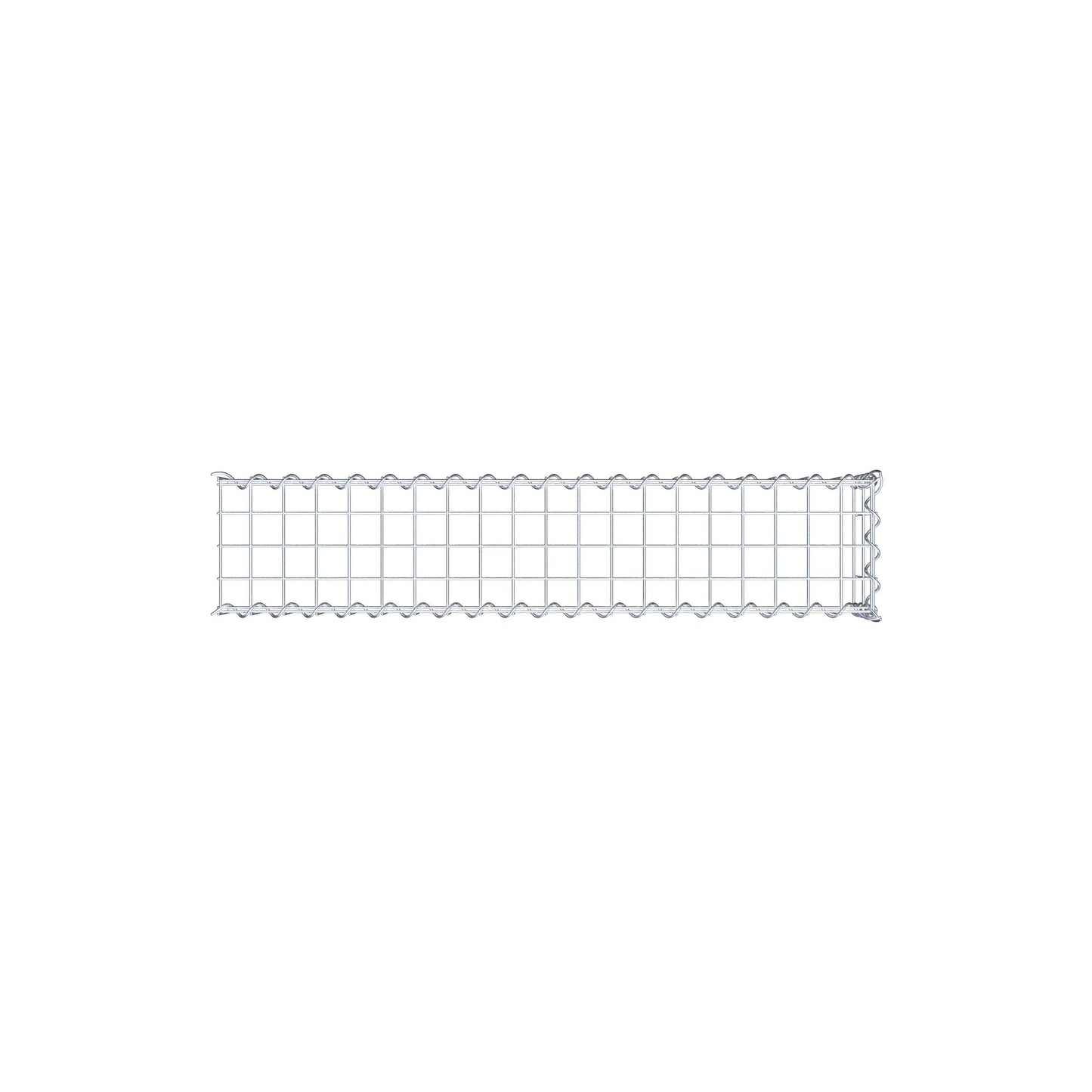 Gabion rapporté type 4 100 cm x 20 cm x 20 cm (L x H x P), mailles 5 cm x 10 cm, spirale