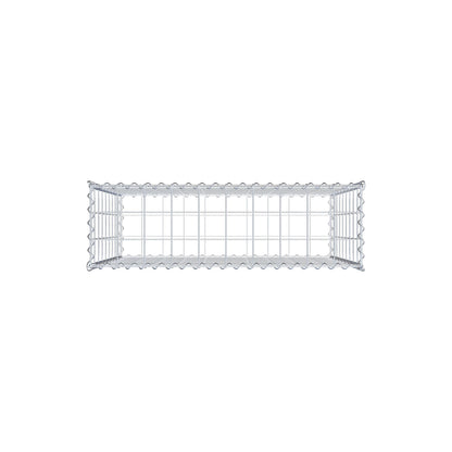 Gabbione 100 cm x 90 cm x 30 cm (L x H x P), maglia 10 cm x 10 cm, spirale