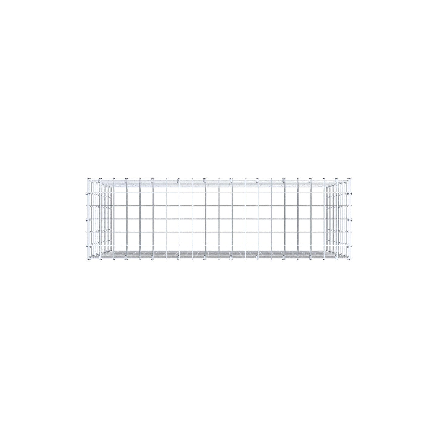 Gavión complementario de tipo 3 100 cm x 70 cm x 30 cm (largo x alto x fondo), malla 5 cm x 5 cm, anillo en C