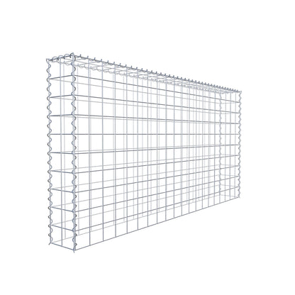 Extra gabion typ 3 200 cm x 100 cm x 20 cm (L x H x D), maskstorlek 10 cm x 10 cm, spiral
