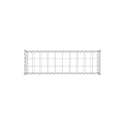 Gabione 100 cm x 20 cm x 30 cm (L x H x T), Maschenweite 10 cm x 10 cm, Spirale