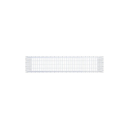 Gabion 200 cm x 100 cm x 40 cm (L x H x D), maskestørrelse 5 x 10 cm, spiralring