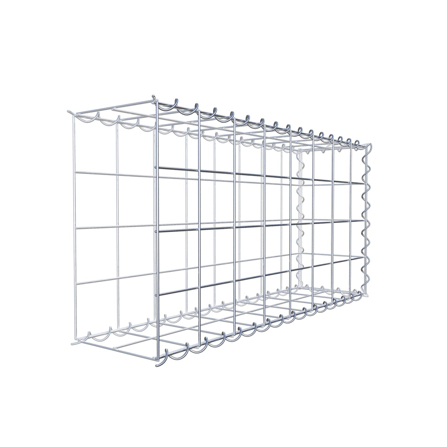 Grown-on gabion type 2 80 cm x 40 cm x 20 cm (L x H x D), mesh size 10 cm x 10 cm, spiral