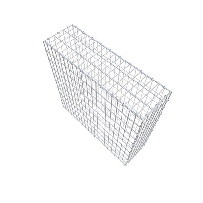 Gabion 100 cm x 100 cm x 30 cm (L x H x P), mailles 5 x 10 cm, anneau en spirale