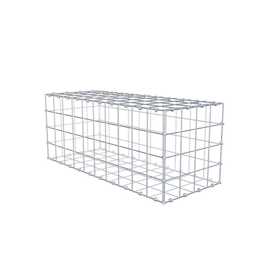 Gabion 100 cm x 40 cm x 40 cm (L x H x D), maskestørrelse 10 x 10 cm, spiralring