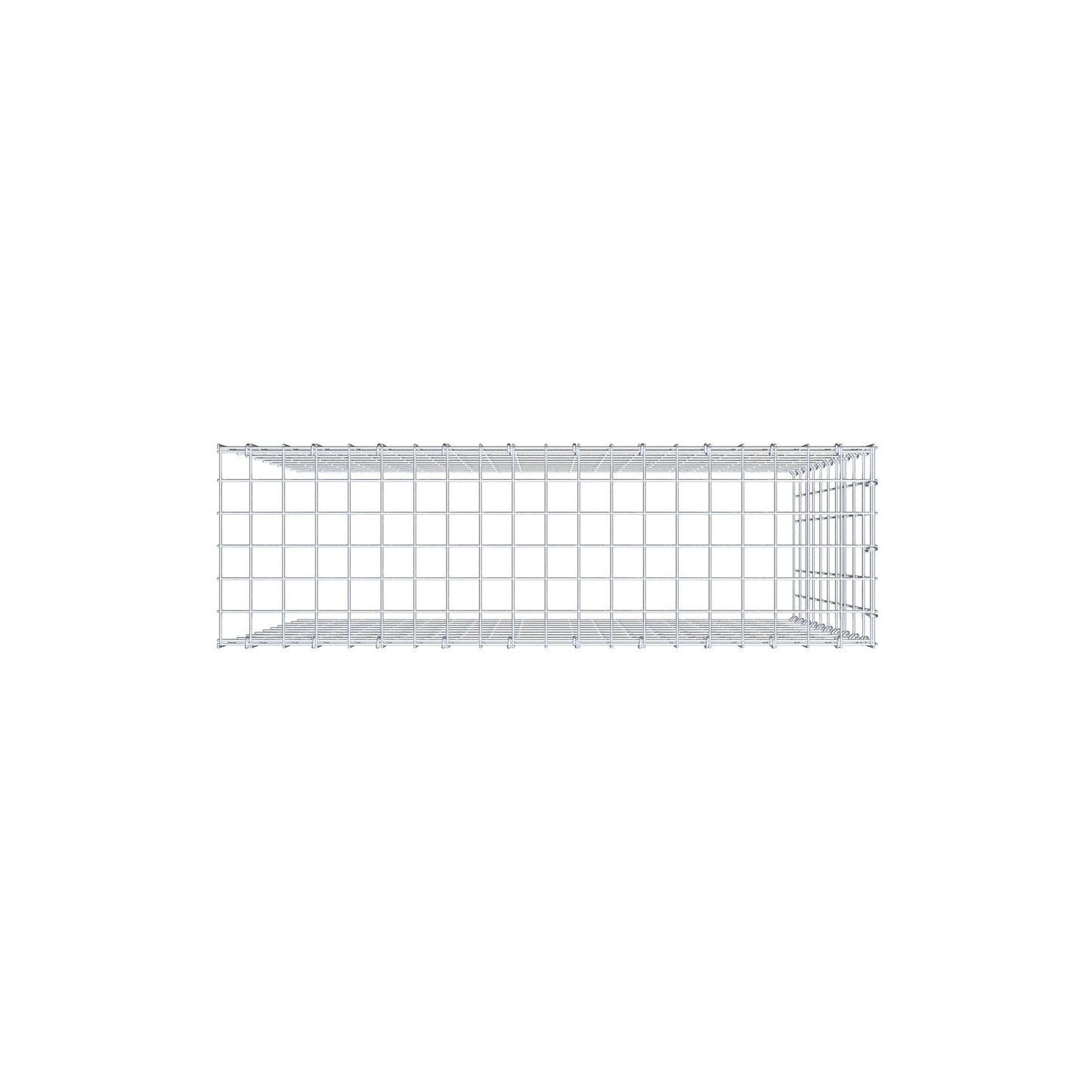 Fourche rapportée type 4 100 cm x 100 cm x 30 cm (L x H x P), mailles 5 cm x 10 cm, anneau C